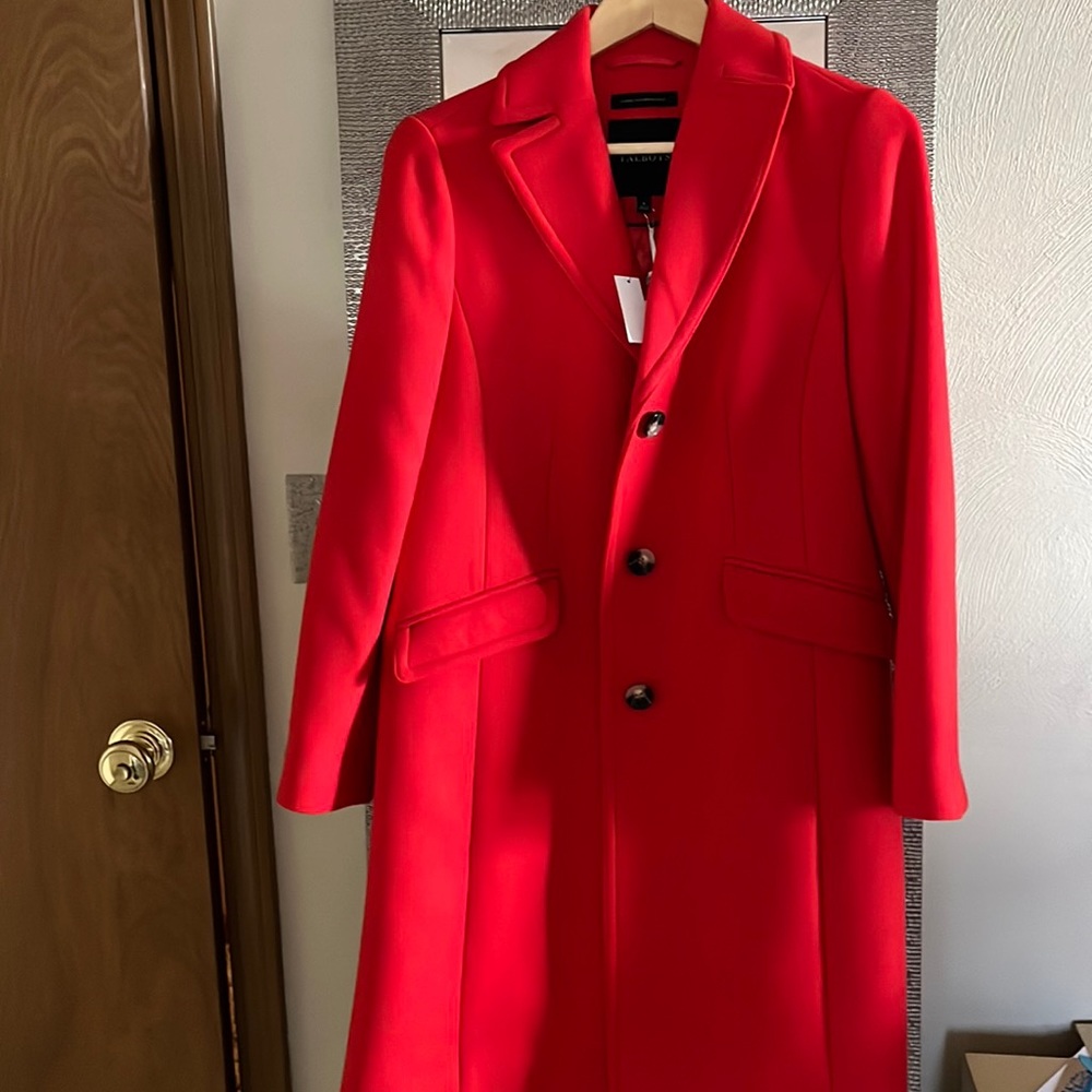 Talbots Red Wool Coat